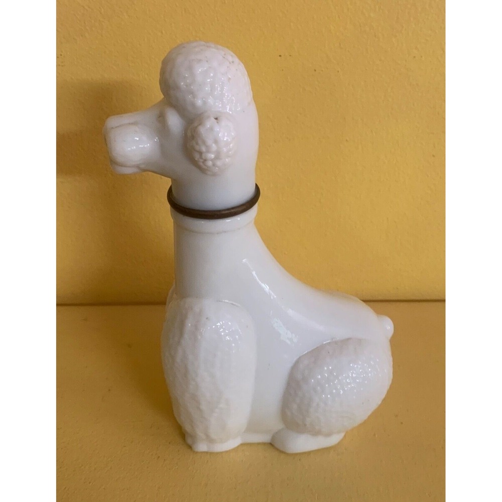 Rose Gori Vintage Black and White Poodles Italian Wine Bottle Decanters